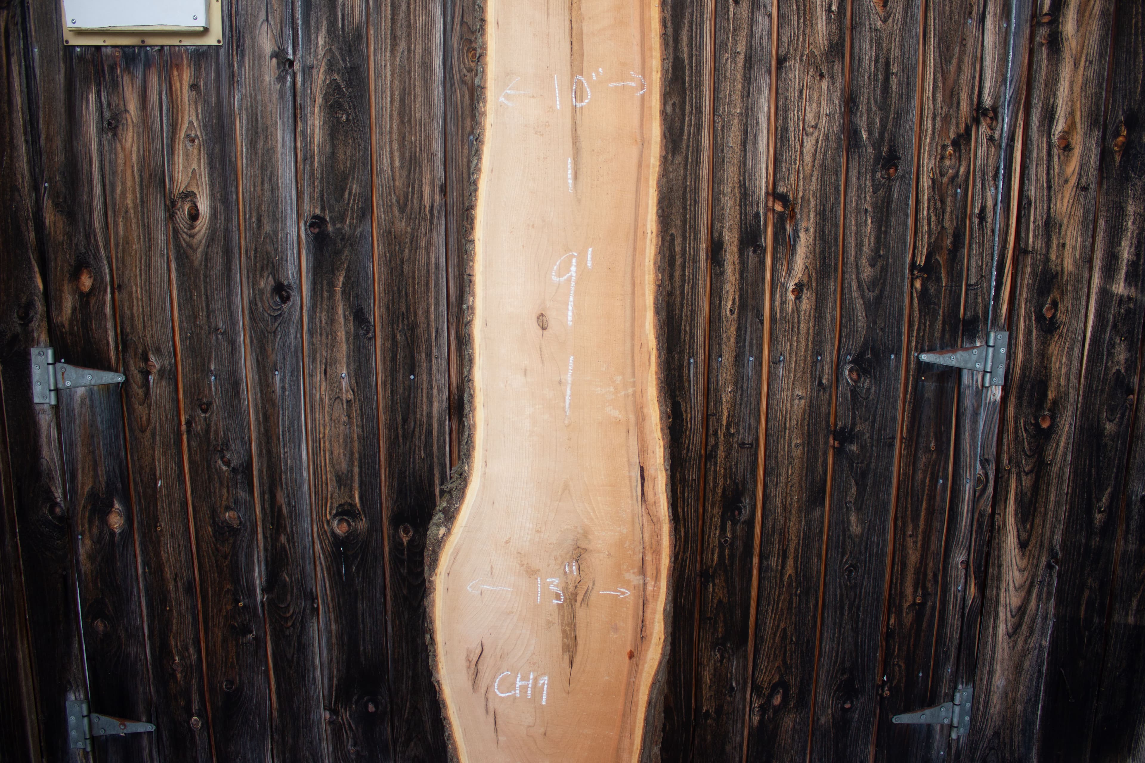 Cherry live edge slab - Cherry Live Edge Slab main view CH01